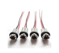 IPEVMLZ Connecteur Femelle T15 W16W Faisceau De Câbles Adaptateur De Base De Lampe De Secours/feux De Recul Pour Voiture 4 Pièces/lot