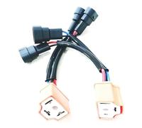 IPEVMLZ Connecteurs D'adaptateur De Faisceau De Câblage Pour Conversion D'ampoules De Phare 9006/9005 Vers H4 (Lot De 2)