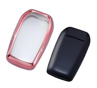 IPEVMLZ Coque Clé Transparente pour Toyota RAV4 pour Tacoma pour Highlander pour Corolla pour Sienna pour Camry pour Crown 2025 4Runner(Rose)