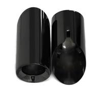 IPEVMLZ Embout De Silencieux D'échappement En Acier Inoxydable Pour Série 3 320i 330i 325i 2018 2019 2020 Accessoires Automobiles(NOIR,1 paire)