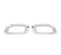 IPEVMLZ Enjoliveurs D'embout D'échappement Pour Benz GLC GLE Classe GLS X253 C253 W167 V167 C167 X167 AMG Line 2020 2021 2022 2023 Noir Brillant(Argent)