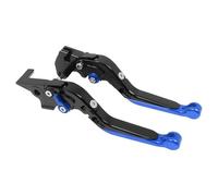 IPEVMLZ Levier De Frein Et D'embrayage Extensible Et Réglable Pour Moto Pour Suzuki Pour Hayabusa GSXR1300 GSXR 1300 1999-2006 2007(Noir Bleu)