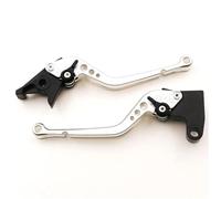 IPEVMLZ Levier De Frein Et D'embrayage Pour Moto Pour Kawasaki Z750R 2011-2012 Z1000 2007-2016(Argent,177mm)