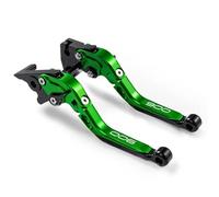 IPEVMLZ Levier De Frein Et d'embrayage Rétractable Et Pliable Réglable pour Moto pour Kawasaki Z900 Z 900 2017-2020 2022 2023 2024 Levier(Vert)
