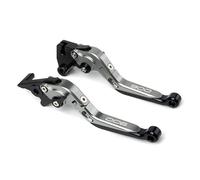IPEVMLZ Levier De Frein Et d'embrayage Rétractable Et Pliable Réglable pour Moto pour Kawasaki Z900 Z 900 2017-2020 2022 2023 2024 Levier(Titanium)