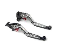 IPEVMLZ Levier De Frein Et d'embrayage Rétractable Et Pliable Réglable pour Moto pour Kawasaki Z900 Z 900 2017-2020 2022 2023 2024 Levier(Titanium Red)