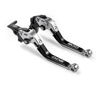 IPEVMLZ Levier De Frein Et d'embrayage Rétractable Et Pliable Réglable pour Moto pour Kawasaki Z900 Z 900 2017-2020 2022 2023 2024 Levier(Black Titanium)