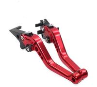 IPEVMLZ Leviers De Frein Et D'embrayage Courts Pour Motos Pour SUZUKI GSX-R 600 GSX-R750 2006-2017 GSX-R1000 2009-2015(ROUGE)