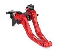 IPEVMLZ Leviers De Frein Et D'embrayage Courts Réglables Pour Guidon De Moto Pour KAWASAKI Z1000 2007-2016 2015 2014 2013 2012(ROUGE)