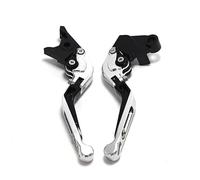 IPEVMLZ Leviers De Frein Et D'embrayage Extensibles Et Pliables Pour Moto Pour Kawasaki Z1000 SX Z1000SX Pour Tourer 2017 2018(Argent Noir)