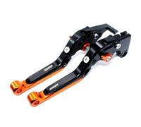 IPEVMLZ Leviers D'embrayage Réglables Pliables Et Extensibles Pour Moto Pour SUZUKI GSX-S1000 GSX-S1000F GSXS1000 ABS 2015-2018(Noir orange)