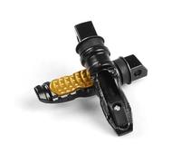 IPEVMLZ Pédale Arrière Passager Moto Universelle 8MM 2pcs Repose-pied Aluminium Scooter Pédale Moto Modification(Or)