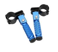 IPEVMLZ Pédales Pliantes À 90 Degrés CNC Alliage D'aluminium Pédale 8mm Pièces Moto Repose-pieds Arrière Repose-pieds Cale-pieds(Bleu)