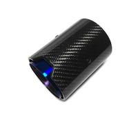 IPEVMLZ Pour B&MW Tous Modèles Tuyau D’échappement En Fibre De Carbone À Bord Droit Tuyau De Sortie 1 Pièce(Bleu)