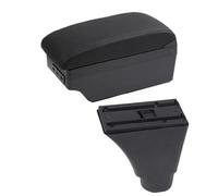 IPEVMLZ Pour C&hevrolet Pour Nexia Accoudoir Auto Pour C&hevrolet Pour Kalos Console Centrale Boîte De Rangement Accessoires Auto(C2 ligne noire 7USB)