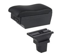 IPEVMLZ Pour C&hevrolet Pour Trax Boîte D'accoudoir Pour Voiture Pour C&hevrolet Pour Tracker 2013-2017 Accoudoir En Cuir Console Centrale Stockage USB(Ligne noire E2)