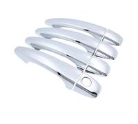 IPEVMLZ pour Citroen C4 MK2 C4L B7 2010 2011 2012 2013~2018 Poignées de Porte de Voiture Couverture extérieure Anti-Rayures Décoration Poignée de Porte(Chrome)