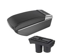IPEVMLZ Pour Citroën Pour C-Elysée Boîtier D'accoudoir Central Boîte De Rangement Intérieur Rechange Accessoire Auto Avec USB(Ligne noire B2 SANS USB)