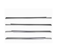 IPEVMLZ Pour Citroen Pour Elysee 2014 2015 2016 4 Pièces Joint D'Étanchéité Caoutchouc Pour Fenêtre Extérieure Voiture Bande Accessoires(Chrome)