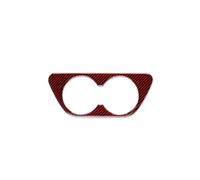 IPEVMLZ Pour Colorado 2015-2020 Autocollant Tasse Changement Vitesse | Autocollant Support Deverre D'eau Centre Changement Vitesse Fiber Carbone Souple(Carbon Fiber Red,StyleB)