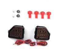IPEVMLZ Pour Jeep Pour Wrangler JL 2018 2019 2020 2021 Feu De Brouillard Arrière À LED Feux De Freinage Réflecteur Feux De Position Latéraux 2 Pièces(NOIR)