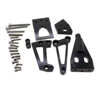 IPEVMLZ Pour Kawasaki ER6N ER6F Pour NINJA 650R 2009-2011 En Aluminium CNC Kit De Support Fixation Et Montage Pour Amortisseur Direction Moto(NOIR)