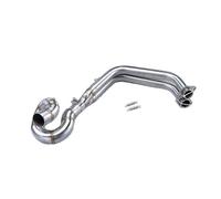 IPEVMLZ Pour Kawasaki Pour Ninja650 Z650 2017 2018 2019 2020 2021 2022 Moto Slip On Tube Avant Lien Tuyau Connecter Système D'échappement Complet(Argent)