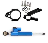 IPEVMLZ Pour Kawasaki Pour VERSYS 650 2015 2016-2020 Kit De Fixation CNC Pour Amortisseur Direction Stabilisateur Finition Aspect Carbone(Model C)