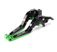 IPEVMLZ pour Kawasaki Z900 Z 900 2017 2018 2019 2020 2021 2022 2023 2024 Levier d'embrayage De Frein De Moto Réglable Pliable Extensible Levier(Black Green)