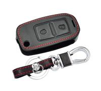 IPEVMLZ pour Seat pour Altea pour Alhambra Étui De Clé Voiture Pliant 2 Boutons Accessoires(Noir)