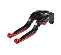 IPEVMLZ Pour Suzuki GSX-R 1000 K1 K2 K3 K4 2001-2004 Kit Leviers D'embrayage Et De Frein Pour Moto Pliables Réglables(Noir rouge)