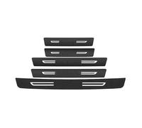 IPEVMLZ pour Toyota pour C-HR Seuils De Porte en Fibre Carbone Plaques Protection Autocollants Protège-Pare-Chocs Coffre Bande(5PC)