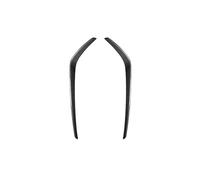 IPEVMLZ pour VW pour Golf 7.5 GTI 2017-2019 Spoiler Couteau Avant Aileron Latéral Grille De Ventilation Bague D'Aération(Noir de Carbone)