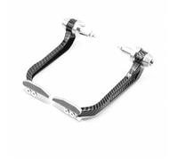 IPEVMLZ Protège-Mains Universel pour Moto Protection Frein pour Guidon 17-22 Mm pour Suzuki GSR 600 GSR750 SV650 SV400 pour V-Strom 650 1050 pour Bandit 650 1250s(Carbon-Silver)