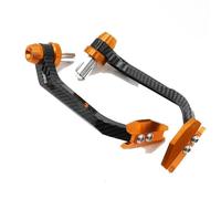 IPEVMLZ Protège-Mains Universel pour Moto Protection Frein pour Guidon 17-22 Mm pour Suzuki GSR 600 GSR750 SV650 SV400 pour V-Strom 650 1050 pour Bandit 650 1250s(Carbon-Orange)