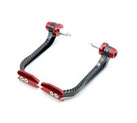 IPEVMLZ Protège-Mains Universel pour Moto Protection Frein pour Guidon 17-22 Mm pour Suzuki GSR 600 GSR750 SV650 SV400 pour V-Strom 650 1050 pour Bandit 650 1250s(Carbon-Red)