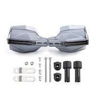 IPEVMLZ Protège-Mains Universels pour Moto pour Tout-Terrain Protège-Guidon avec Lumière LED pour Suzuki pour Burgman 400 GS1000 GS500E GS550M pour Katana(Gris)
