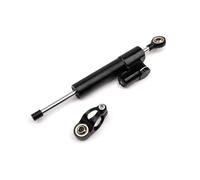 IPEVMLZ Stabilisateur D'amortisseur De Direction Réglable Universel Pour Moto 256 Mm Pour CBR600RR CB1000R CB650F(Black-Silver)