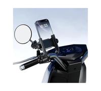 IPEVMLZ Support Téléphone Moto 1S Démontage Rapide Antivibration Support Moto pour Téléphones 5.4-7.2 Pouces Miroir(Rearview Mirror Rod)