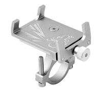 IPEVMLZ Support Téléphone Vélo Alliage D'Aluminium Universel Moto Guidon Accessoires De Cyclisme(Argent)
