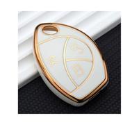 IPEVMLZ TPU Cache De Clé Coque Protection Accessoires pour Toyota pour Truguard VG 2 3(Gold White,3 Button)