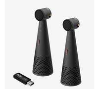 IPEVO DUET Speakerphones Bluetooth avec prise de voix à 360° et dongle sans-fil, parfaits pour profiter d'un son clair et d'une connexion immédiate