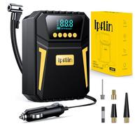 Ipflin Compresseur d'air pour gonflage de pneus - Pompe numérique de Pneu de Voiture 12 V CC, Accessoires de Voiture Portable pour Homme, Pompe à air électrique 150 PSI pour pneus de Voiture, vélos