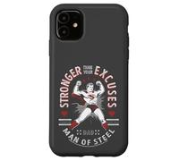 iPhone 11 DC Comics Superman Man Of Steel Stronger Than Your Excuses Case