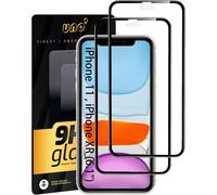 Iphone 11 / Xr (6.1 Inch) Screen Protector, [2 Pack] 9h Tempered Glass Screen Protector For Iphone 11 / Xr (6.1 Inch) Full Coverage With Curved Edges, Ultra Strong Clear Anti-Scratch,
