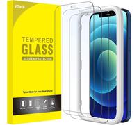 Iphone 12/12 Pro 6.1 Inch Full Coverage Screen Protector Full Coverage Tempered Glass Film With Easy Installation Tool Case Friendly, Hd Clear [3 Pack]