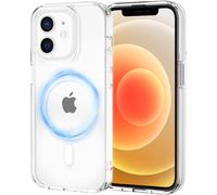 iPhone 12/12 Pro Magnetic Case Compatible with MagSafe Wireless Charging, Anti-Yellowing Hard PC Back Cover Anti-Scratch + TPU Bumper Shockproof Transparent