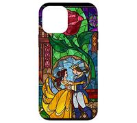 iPhone 12 mini Disney Beauty and the Beast Belle and Prince Stained Glass Case