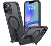 Iphone 12 Pro Max /13 Pro Max Case With Stand Compatible With Magsafe Magnetic Case Kickstand Protection Shockproof Military Grade Protection Cover Translucent Matte Black