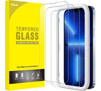 Iphone 13 Pro 6.7 Inch Full Coverage Screen Protector, Full Coverage Tempered Glass Film With Easy Installation Tool, Case Friendly, Hd Clear, Pack Of 3